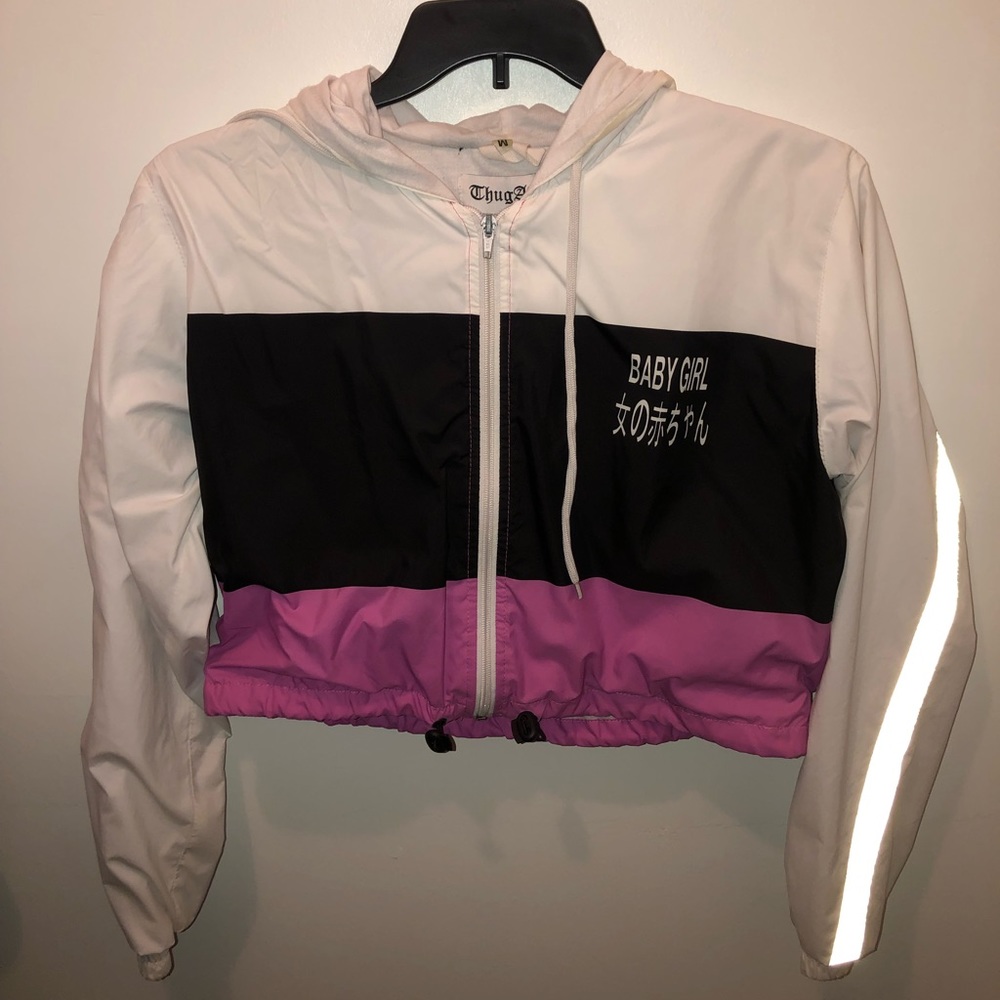 Babygirl crop jacket/windbreaker.